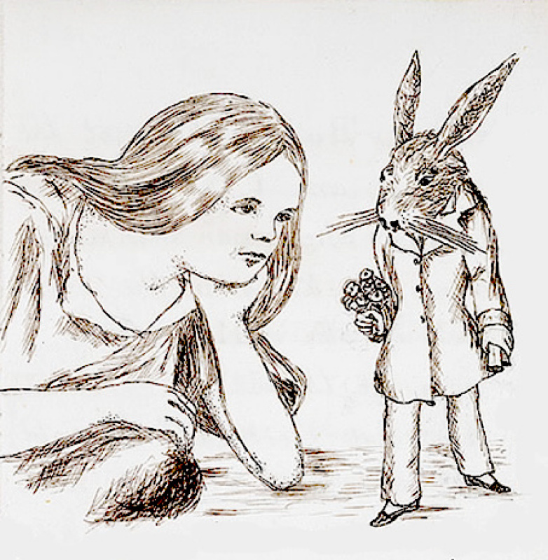 Льюис Кэрролл, сделавший 38 рисунков к своей рукописной книге «Приключения Алисы под землёй»