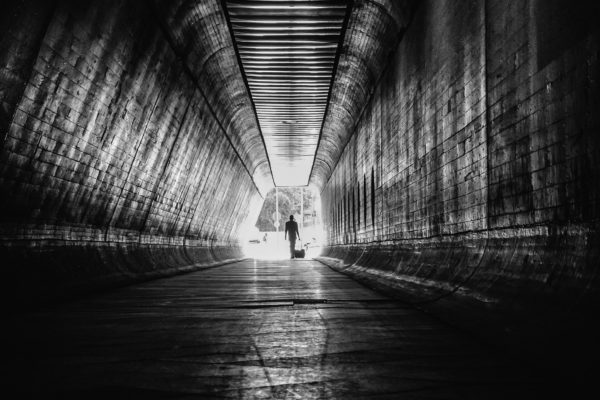 person-inside-the-tunnel